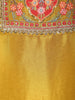 Mustard Yellow Floral Design Georgette Palazzo Salwar Suit