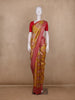 Mustard Yellow Floral Design Tissue Saree