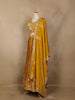 Mustard Yellow Floral Embroidered Design Chiffon Lehenga
