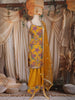 Mustard Yellow Floral Embroidered Design Georgette Palazzo Suit with Dupatta