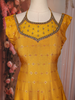Mustard Yellow Floral Embroidered Design Silk Palazzo Suit with Designer Dupatta