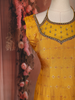 Mustard Yellow Floral Embroidered Design Silk Palazzo Suit with Designer Dupatta