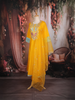 Mustard Yellow Floral Embroidered Silk Cotton Salwar Suit with Dupatta