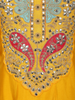 Mustard Yellow Floral Embroidered Silk Cotton Salwar Suit with Dupatta