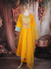 Mustard Yellow Floral Embroidered Silk Cotton Salwar Suit with Dupatta