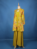 Mustard Yellow Floral Printed Cotton Palazzo Suit