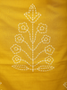 Mustard Yellow Floral Printed Cotton Salwar Suit