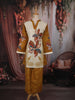 Mustard Yellow Floral Printed Design Cotton Co-ord Set