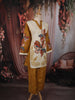 Mustard Yellow Floral Printed Design Cotton Co-ord Set