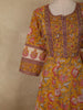 Mustard Yellow Floral Printed Design Cotton Salwar Suit with Dupatta