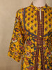 Mustard Yellow Floral Printed Design Cotton Salwar Suit with Dupatta
