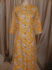 Mustard Yellow Floral Printed Design Cotton Straight Cut Salwar Suit