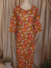 Mustard Yellow Floral Printed Design Cotton Straight Cut Salwar Suit