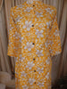 Mustard Yellow Floral Printed Design Cotton Straight Cut Salwar Suit