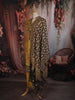 Mustard Yellow Floral Printed Design Cotton Straight Cut Salwar Suit with Dupatta