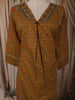 Mustard Yellow Floral Printed Design Cotton Straight Cut Salwar Suit with Dupatta