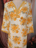 Mustard Yellow Floral Printed Design Cotton Straight Cut Salwar Suit with Dupatta
