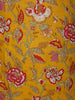 Mustard Yellow Floral Printed Design Cotton Straight Cut Salwar Suit with Dupatta