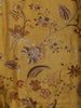 Mustard Yellow Floral Printed Design Cotton Straight Cut Salwar Suit with Dupatta