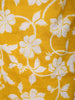 Mustard Yellow Floral Printed Design Cotton Straight Cut Salwar Suit with Dupatta