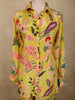 Mustard Yellow Floral Printed Design Crepe Salwar Suit