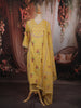 Mustard Yellow Floral Printed Design Pure Cotton Straight Cut Salwar Suit with Matching Printed Dupatta