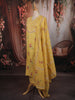 Mustard Yellow Floral Printed Design Pure Cotton Straight Cut Salwar Suit with Matching Printed Dupatta