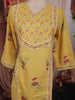 Mustard Yellow Floral Printed Design Pure Cotton Straight Cut Salwar Suit with Matching Printed Dupatta