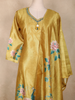 Mustard Yellow Floral Printed Design Tissue Silk Straight Cut Salwar Suit with Dupatta