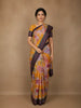 Mustard Yellow Floral Printed Kota Cotton Saree