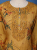 Mustard Yellow Floral Printed Salwar Suit - Diadem