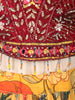 Mustard Yellow Floral Printed and Sequins Embroidered Design Chiffon  Haldi Lehenga with Matching Dupatta