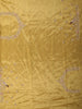 Mustard Yellow Floral Sequins Embroidered Pure Tissue Silk Saree with Designer Border