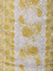 Mustard Yellow Floral Thread Embroidered Design Cotton Straight Cut Salwar Suit with Dupatta
