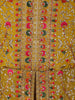 Mustard Yellow Floral Thread Embroidered Design Georgette Palazzo Suit with Dupatta