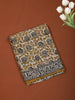 Mustard Yellow Floral Vine Printed Design Cotton Casual Wear Saree