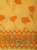 Mustard Yellow Floral Vine Printed Design Cotton Casual Wear Saree