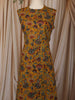 Mustard Yellow Floral Vine Printed Design Cotton Straight Cut Salwar Suit