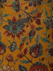 Mustard Yellow Floral Vine Printed Design Cotton Straight Cut Salwar Suit