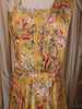 Mustard Yellow Floral Vine Printed and Beads Embroidered Design Chiffon Haldi Lehenga with Attached Dupatta