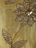 Mustard Yellow Floral Vine Sequins and Beads Embroidered Design Tissue Silk Party Wear Salwar Suit