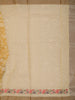 Mustard Yellow Floral Vine Thread Embroidered Design Pure Tussar Party Wear Saree with Floral Border