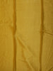 Mustard Yellow Floral Vine Thread Embroidered Design Pure Tussar Silk Fancy Saree with Scalloped Border