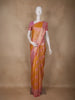 Mustard Yellow Floral Woven Design Art Silk Saree