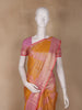 Mustard Yellow Floral Woven Design Art Silk Saree