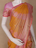 Mustard Yellow Floral Woven Design Art Silk Saree