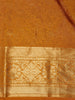 Mustard Yellow Floral Woven Design Kanchipuram Silk Saree