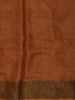 Mustard Yellow Floral Woven Design Pure Tussar Saree with Zari Border