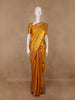 Mustard Yellow Floral Woven Pure Kanchipuram Silk Saree - Diadem