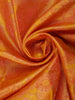 Mustard Yellow Floral Woven Pure Kanchipuram Silk Saree